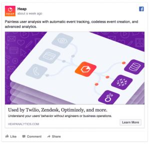 Heap: Facebook Ad Example