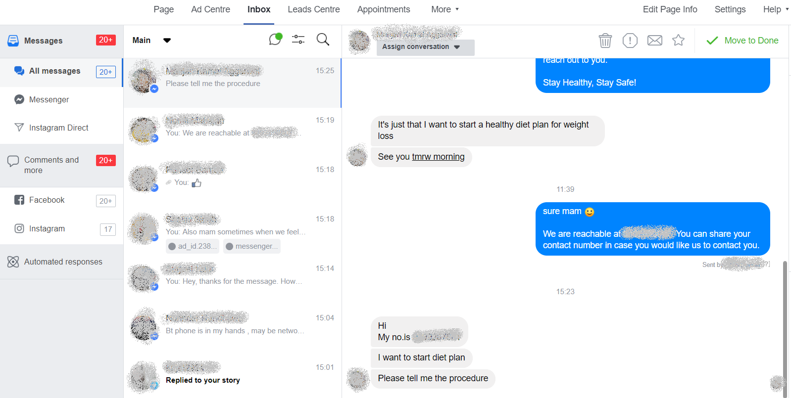 more leads in Facebook messenger