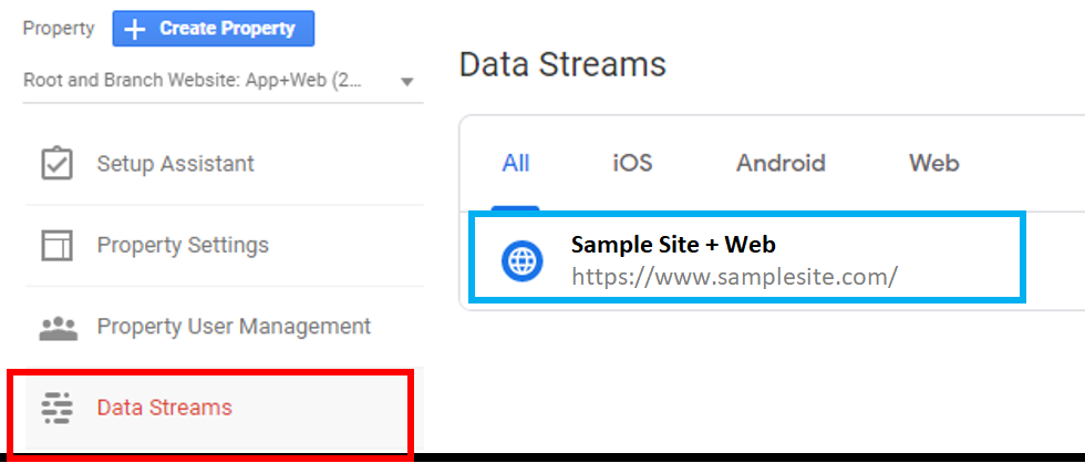 select data streams 